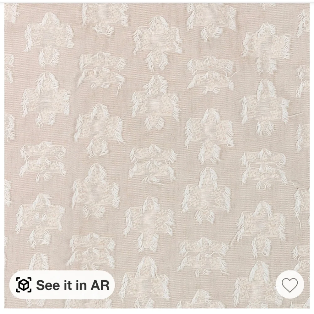 Threshold clipped texture light filtering natural 84 x 50 curtain panel